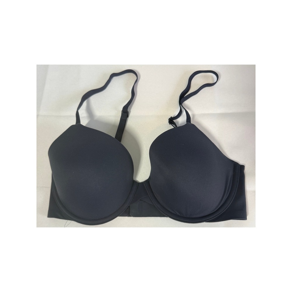 Calvin Klein Womens Bra 32D Navy Blue Underwire Adjustable T-Shirt All Day Wear